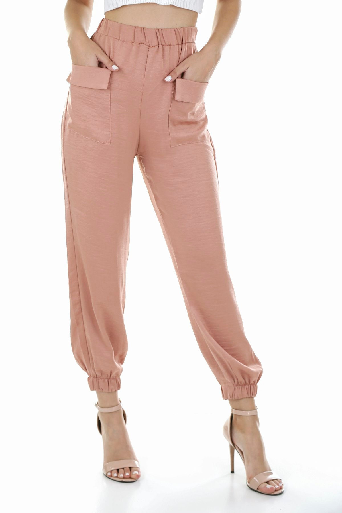 Pantalón sastre rosa palo